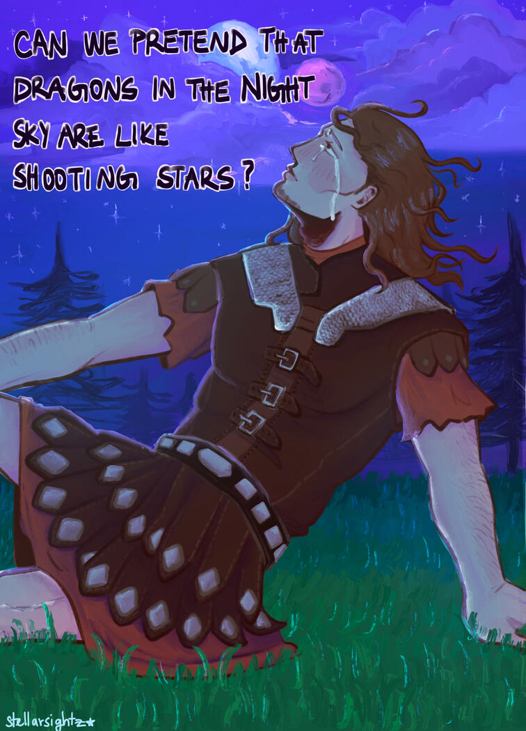 Rendered half-body + complex bg